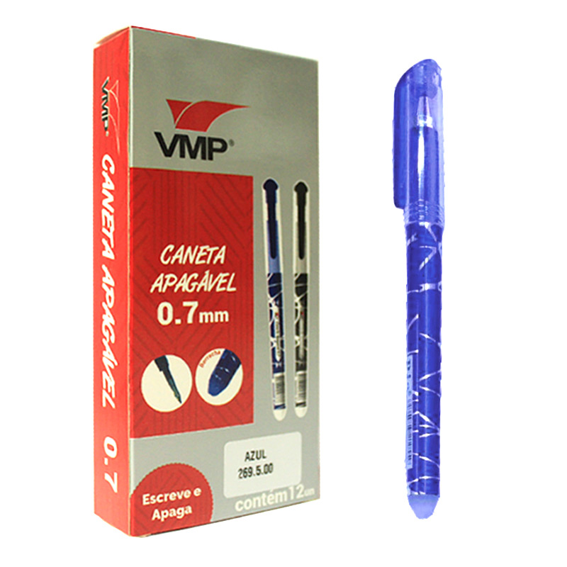 CANETA APAG�VEL GEL 0.7 AZUL