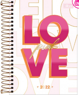 AGENDA DI�RIA ESPIRAL LOVE PINK 152251