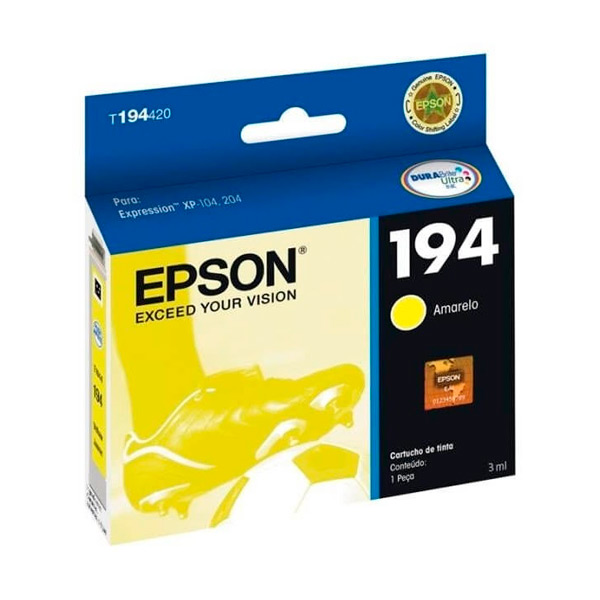 CARTUCHO EPSON T194420 (194) 3ML AMARELO
