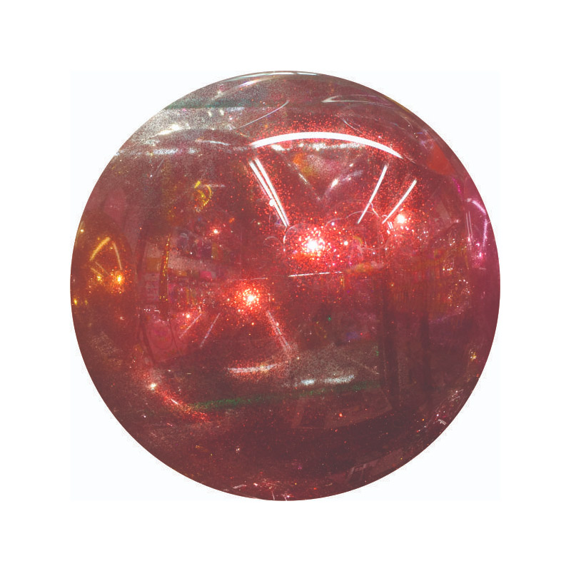 BAL�O COM GLITTER VERMELHO
