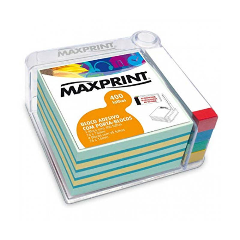 BLOCO ADESIVO KIT 76X76 400FLS 741963