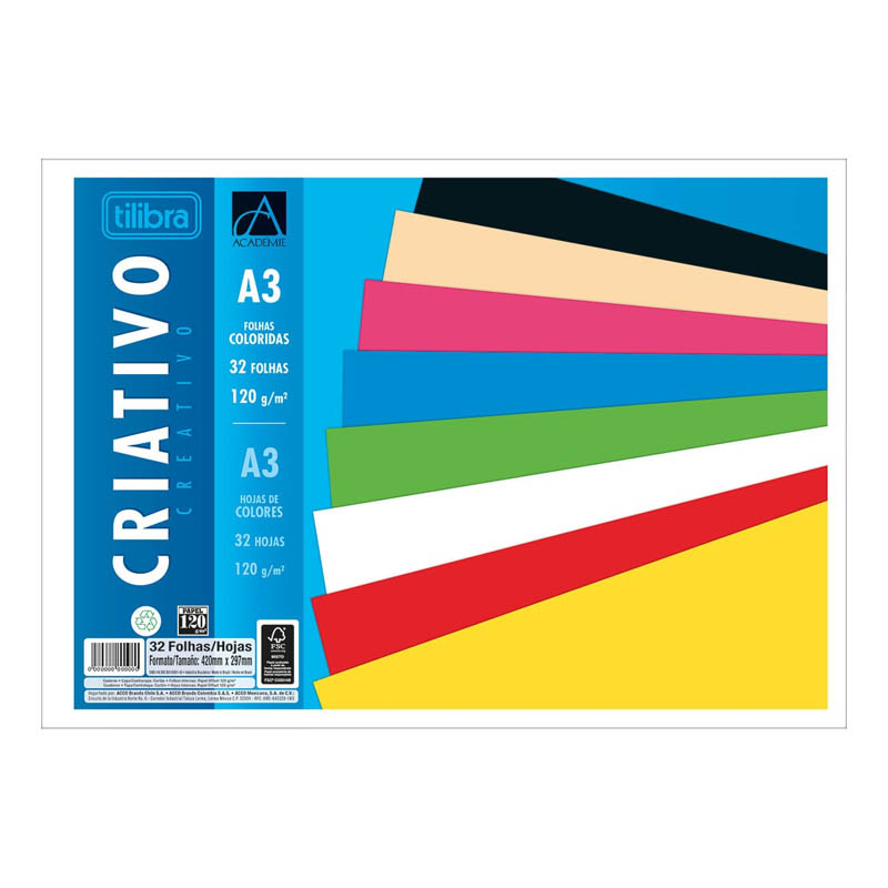 BLOCO CRIATIVO A3 120GR COM 32 FOLHAS 147362