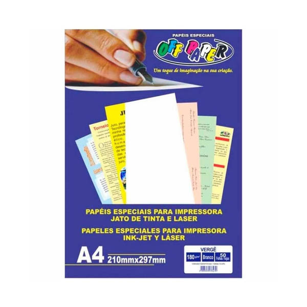 VERGE 180G. A-4 C/50FL BRANCO 0016