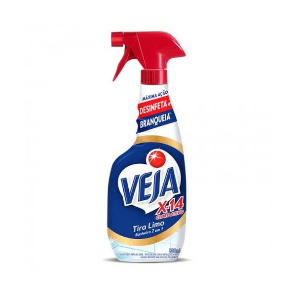 VEJA TIRA LIMO X-14 2 EM 1 500ML C/GATILHO