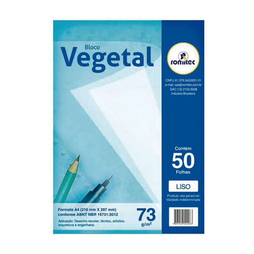 VEGETAL LISO A4 73G COM 50 FOLHAS 4206R