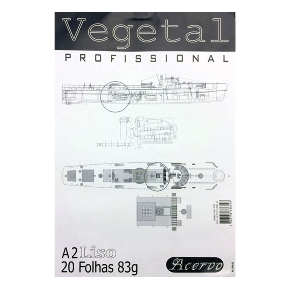 VEGETAL LISO A2 83G COM 20 FOLHAS 13053-2